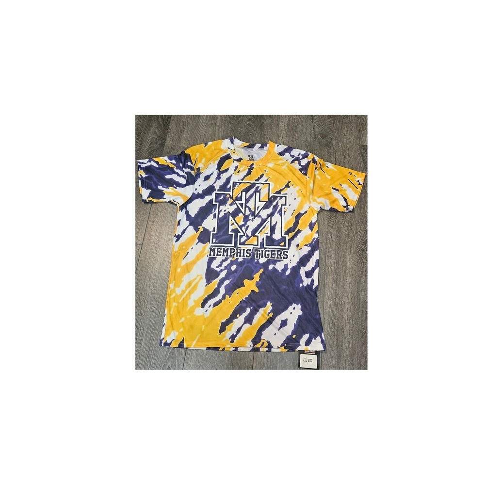 Memphis Tigers Badger Sport‎ Tie Dye T Shirt Mens Size M